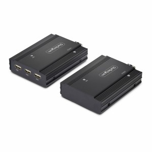 StarTech.com Kit Extensor de Consola por Fibra Óptica KVM DisplayPort - 4K 60Hz - Hasta 300m (Multimodo) - con 2 Módulos SFP+