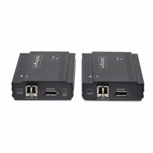 StarTech.com Kit Extensor de Consola por Fibra Óptica KVM DisplayPort - 4K 60Hz - Hasta 300m (Multimodo) - con 2 Módulos SFP+