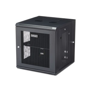 StarTech.com Armario Rack de Pared para Servidores 12U 19" 4 Columnas y Estante 1U - Rack de Servidores de Montaje en Pared con