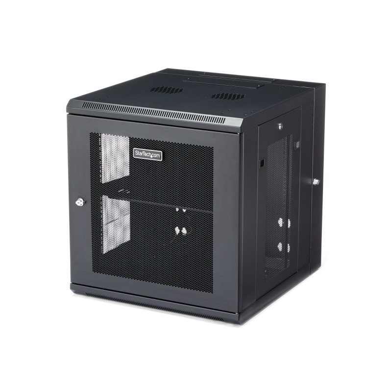 StarTech.com Armario Rack de Pared para Servidores 12U 19" 4 Columnas y Estante 1U - Rack de Servidores de Montaje en Pared con
