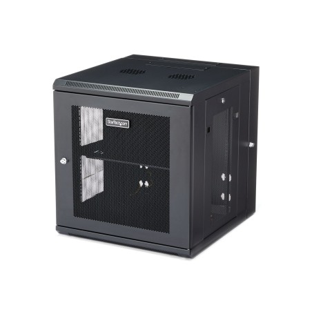StarTech.com Armario Rack de Pared para Servidores 12U 19" 4 Columnas y Estante 1U - Rack de Servidores de Montaje en Pared con
