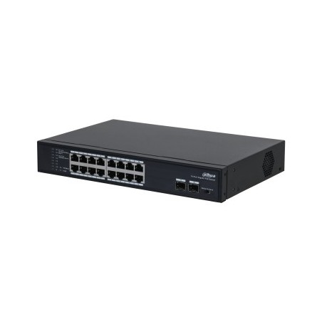 Dahua Technology PoE PFS3218-16GT-135 switch No administrado L2 Gigabit Ethernet (10 100 1000) Energía sobre Ethernet (PoE)