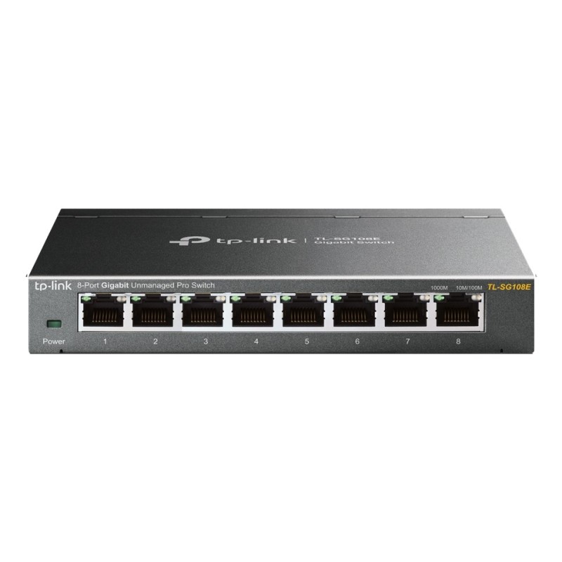 TP-Link TL-SG108E switch Gestionado L2 Gigabit Ethernet (10 100 1000) Negro
