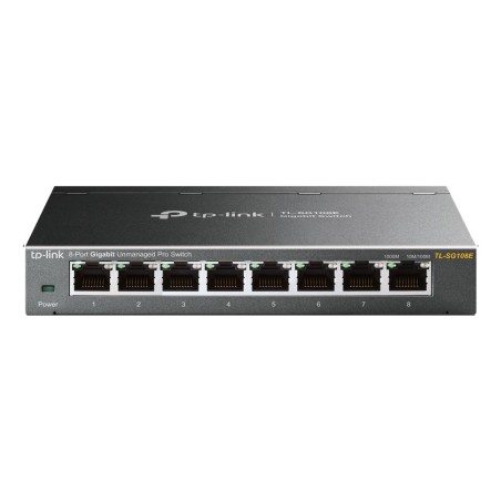 TP-Link TL-SG108E switch Gestionado L2 Gigabit Ethernet (10 100 1000) Negro