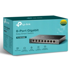 TP-Link TL-SG108E switch Gestionado L2 Gigabit Ethernet (10 100 1000) Negro