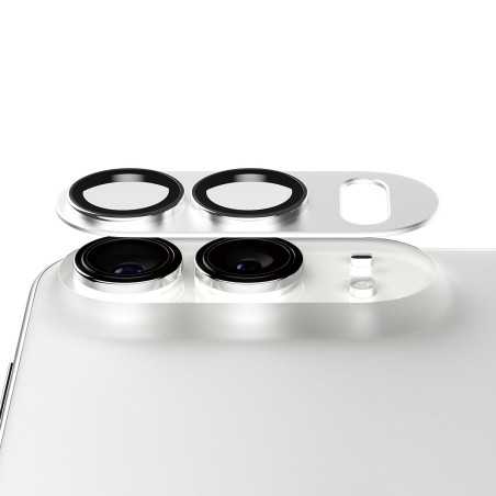 PanzerGlass ® Fender Camera Lens Protector Silver iPhone Duo Protector de pantalla Apple 1 pieza(s)