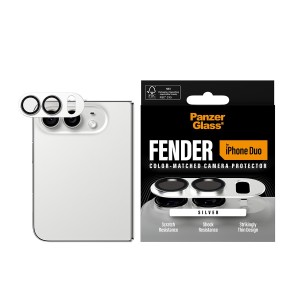 PanzerGlass ® Fender Camera Lens Protector Silver iPhone Duo Protector de pantalla Apple 1 pieza(s)