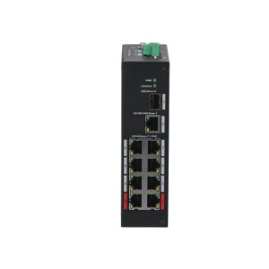Dahua Technology PFS3110-8ET-96-V2 No administrado Fast Ethernet (10 100) Energía sobre Ethernet (PoE) 10U Negro