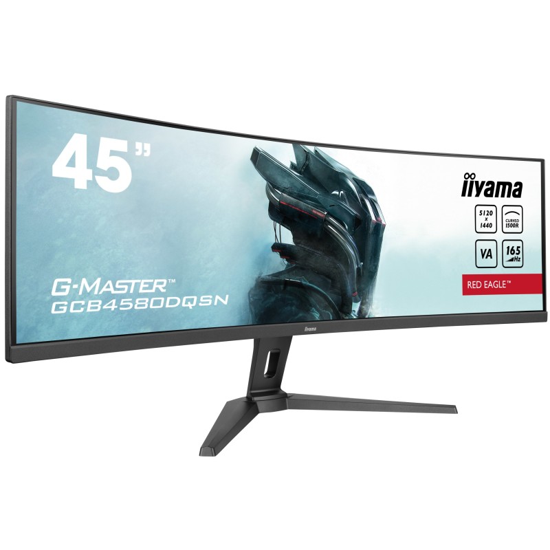 iiyama G-MASTER RED EAGLE CURVED pantalla para PC 113 cm (44.5") 5120 x 1440 Pixeles Dual QHD LED Negro