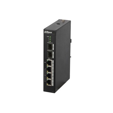 Dahua Technology PFS4206-4P-96 switch Gestionado L2 Fast Ethernet (10 100) Energía sobre Ethernet (PoE) Negro