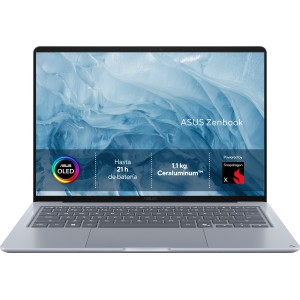 ASUS Zenbook 14 OLED UX3480QA-U1144W Copilot+ PC Copilot+ PC - Ordenador Portátil " WUXGA (Snapdragon X1-26-100, 16GB RAM,