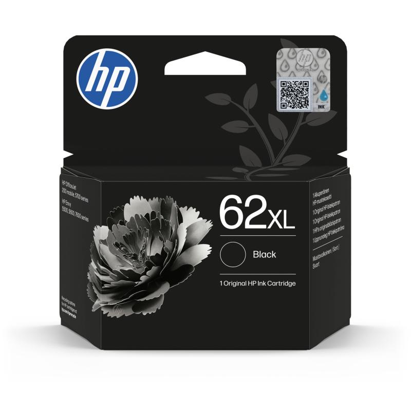 Cartucho de tinta original 62XL de alta capacidad negro