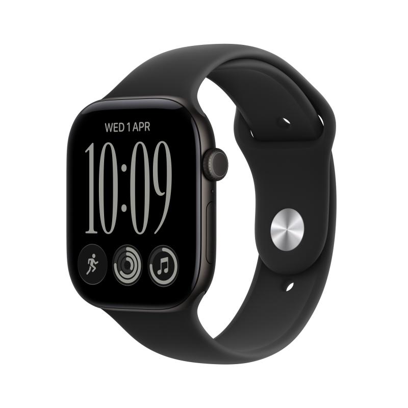 Watch Series 12 (GPS) - Caja de aluminio en negro (42 mm) - Correa deportiva negra - Talla S/M