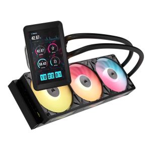 iCUE LINK TITAN II 360 RX LCD Procesador Sistema de refrigeración líquida todo en uno 36 cm Negro 1 pieza(s)