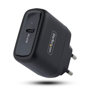 StarTech.com Cargador USB-C 65W para Ordenador Portátil - Cargador GaN Compacto Tipo C de Pared para Dell, XPS, HP ProBook,