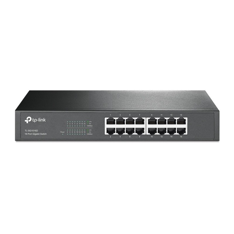 TP-Link TL-SG1016D switch No administrado L2 Gigabit Ethernet (10 100 1000) Negro