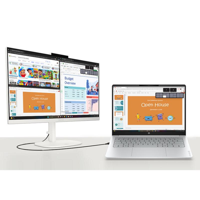 E1UJ0EA All-in-One PC 40 68,6 cm (27") 1920 x 1080 Pixeles 16 GB LPDDR5-SDRAM 512 GB SSD FreeDOS Wi-Fi 6 (802.11ax) Blanco