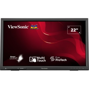 Viewsonic TD2223-2 pantalla para PC 55,9 cm (22") 1920 x 1080 Pixeles Full HD LCD Pantalla táctil Negro