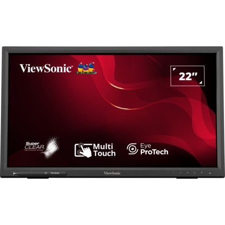 Viewsonic TD2223-2 pantalla para PC 55,9 cm (22") 1920 x 1080 Pixeles Full HD LCD Pantalla táctil Negro