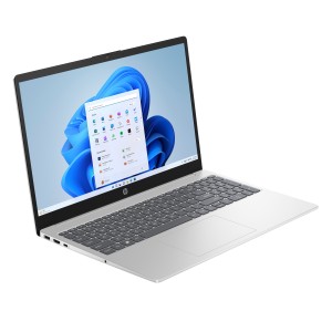 HP 15-fd0009nsx Intel® N N250 Portátil 39,6 cm (15.6") Full HD 4 GB LPDDR5-SDRAM Wi-Fi 6 (802.11ax) Windows 11 Home Plata