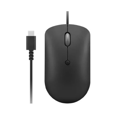 Lenovo GY51D20875 ratón Oficina Ambidextro USB Tipo C Óptico 2400 DPI