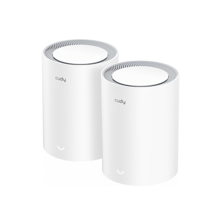 M3000 2-PACK sistema Wi-Fi Mesh (Wi-Fi en malla) Doble banda (2,4 GHz / 5 GHz) Wi-Fi 6 (802.11ax) Gris, Blanco 1 Interno