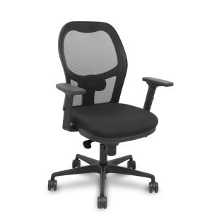 Silla Jorquera sincro malla negra asiento bali negro brazos 2D