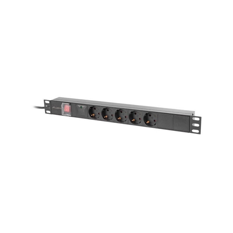PDU-05F-0200-BK unidad de distribución de energía (PDU) 5 salidas AC 1U Negro PDU-05F-0200-BK unidad de distribución de energía (PDU) 5 salidas AC 1U Negro