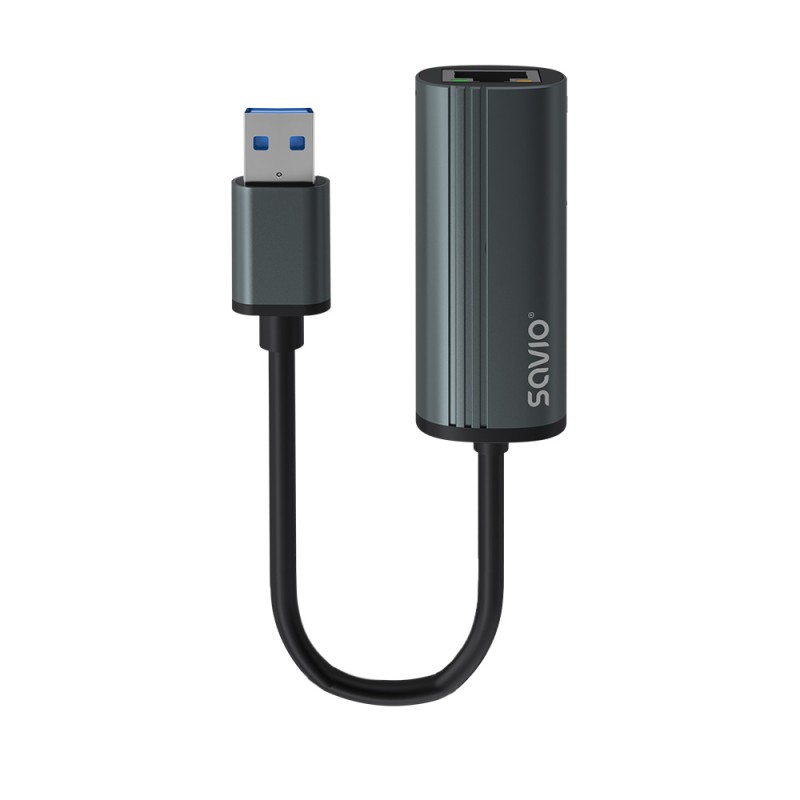AK-55 Adapter USB-A 3.1 GEN 1 do RJ-45 Gigabit Ethernet USB 3.2 Gen 1 (3.1 Gen 1) Type-A 1000 Mbit/s Negro