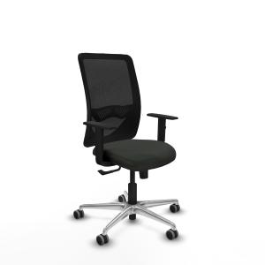 Zulema sincro malla negra bali negro brazos 1D base aluminio ruedas 65mm engomadas