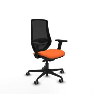 Mardos traslack bali naranja brazos 2D base nailon ruedas 65mm engomadas