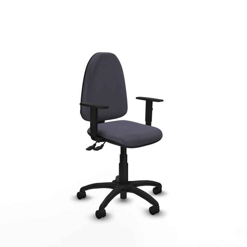 Aına CPDM bali gris oscuro brazos 1D base poliamida ruedas nailon 50mm