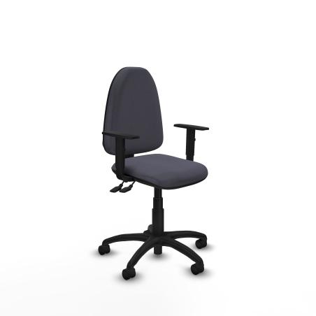 Aına CPDM bali gris oscuro brazos 1D base poliamida ruedas nailon 50mm