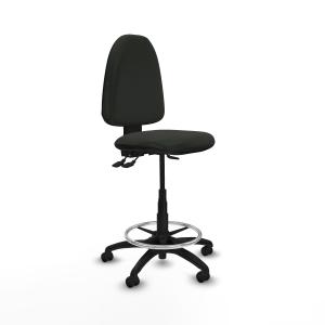 Taburete Aına AS bali negro base poliamida ruedas autofrenantes 50mm