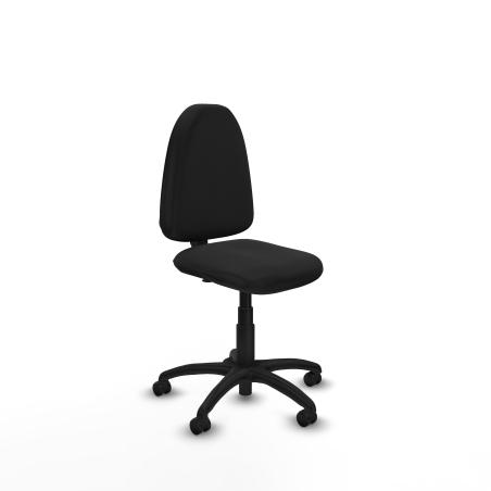 Aına CP similpiel negro sin brazos base poliamida ruedas autofrenantes 50mm