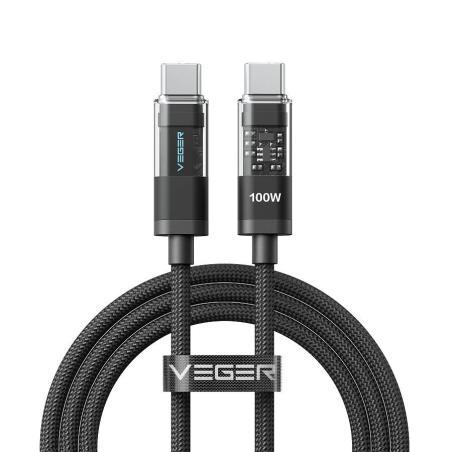 CC16 cable USB USB 2.0 1,5 m USB C 100 W Negro