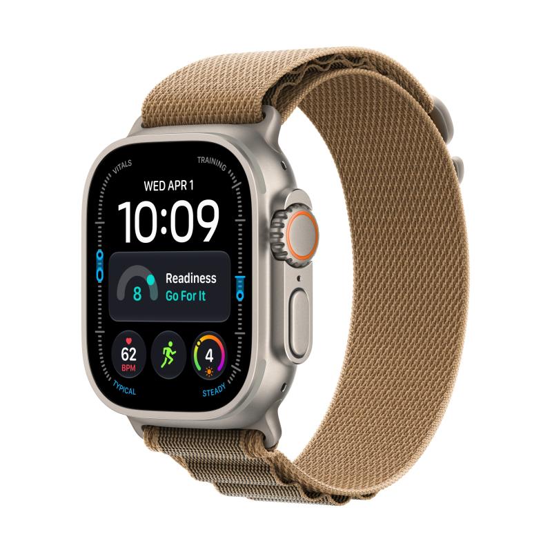 Watch Ultra 4 (GPS + Cellular) - Caja de titanio natural de 49 mm - Correa Loop Alpine color desierto - Talla S
