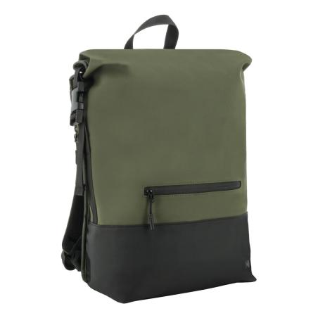 070006 maletines para portátil 40,6 cm (16") Mochila Negro, Caqui