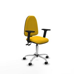 Aına AS bali amarillo brazos 2D base cromada ruedas nailon 50mm