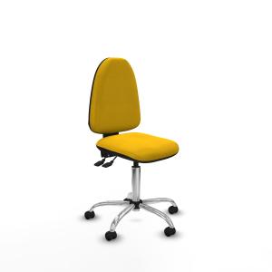 Aına AS bali amarillo sin brazos base cromada ruedas engomadas 50mm
