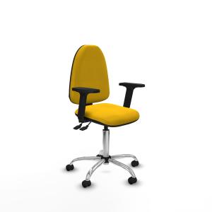Aına AS bali amarillo brazos 2D base cromada ruedas autofrenantes 50mm