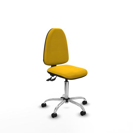 Aına CPDM bali amarillo sin brazos base cromada ruedas autofrenantes 50mm