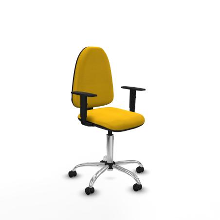 Aına CP bali amarillo brazos 1D base cromada ruedas autofrenantes 50mm