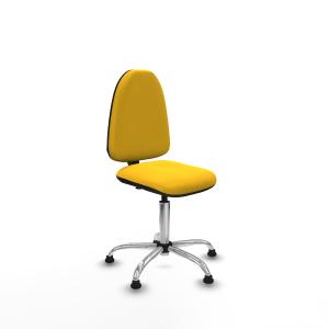 Aına CP similpiel amarillo sin brazos base cromada topes