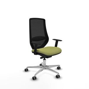 Mardos traslack bali verde oliva brazos 1D base aluminio ruedas 65mm engomadas