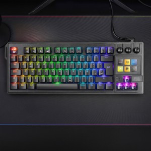 Mars Gaming MKMASTER teclado Juego USB Español, Francés, Portugués Negro