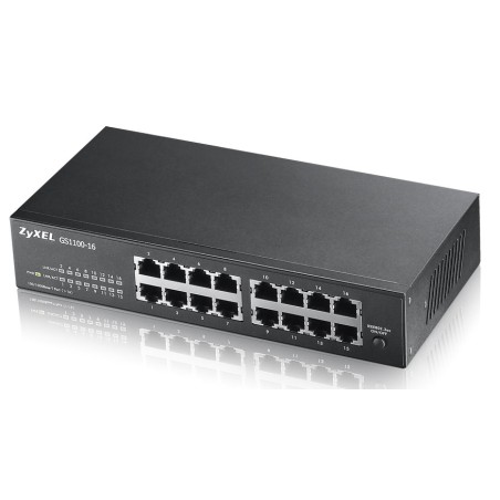 Zyxel GS1100-16 No administrado Gigabit Ethernet (10 100 1000) Negro