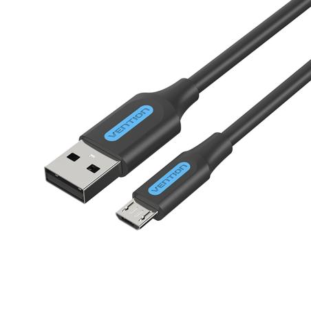 Cable USB 2.0 3A COLBH/ USB Macho - MicroUSB Macho/ 2m/ Negro