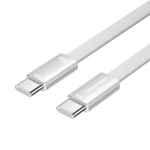 TRZIH cable USB USB 2.0 2 m USB C 480 Gbit/s 60 W Plata