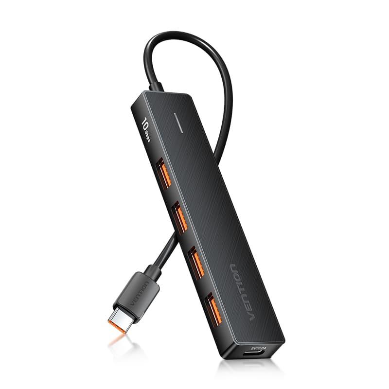 CHJBB hub de interfaz USB 3.2 Gen 2 (3.1 Gen 2) Type-C 10000 Mbit/s Negro